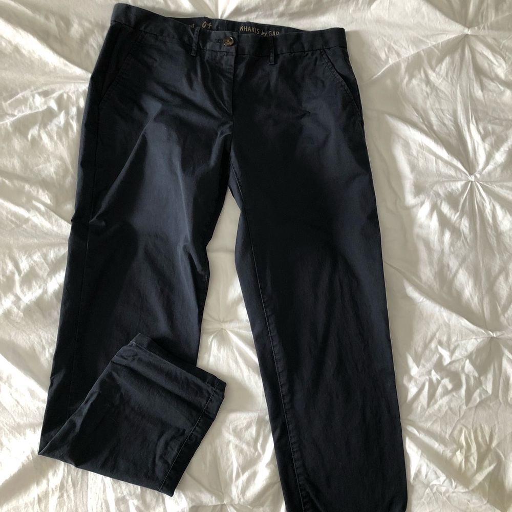GAP broken in straight khaki’s
